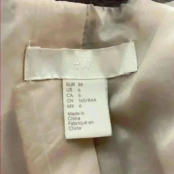 H&M Light Gray Casual Blazer in EUC✨ Comfy All Day Sz 6 - Picture 5 of 8